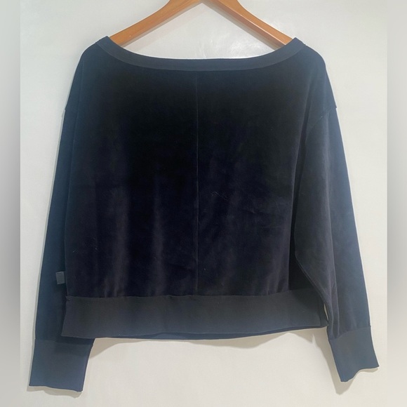 Wide Neck Velour JoyLab Long Sleeve sweatshirt - Picture 9 of 9